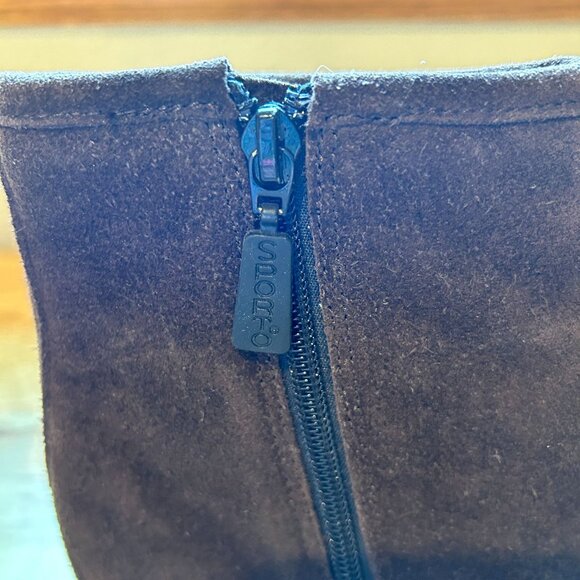 Sporto Women's Brown Suede Insulated Ankle Boots With Side Zipper Sz 9 - Picture 9 of 13